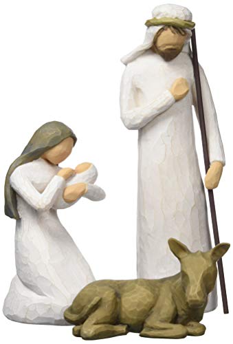 Willow Tree 26005 Figur Weihnachtsartikel Heilige Familie, Holz, Natur, 5,1 x 7,6 x 24,1 cm - 3