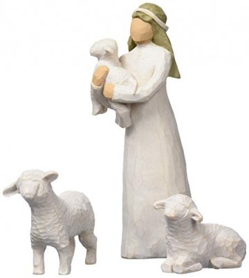 Willow Tree 26005 Figur Weihnachtsartikel Heilige Familie, Holz, Natur, 5,1 x 7,6 x 24,1 cm - 4