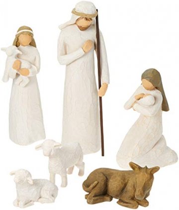 Willow Tree 26005 Figur Weihnachtsartikel Heilige Familie, Holz, Natur, 5,1 x 7,6 x 24,1 cm - 1