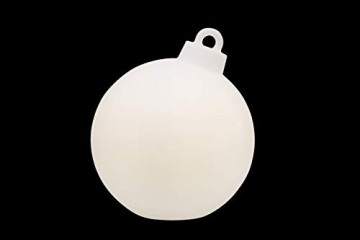 8 seasons design | Leuchtende Christbaumkugel Shining Christmas Ball (E27, Ø 33 cm, UV- & witterungsbeständig, IP44, Innen- und Außenleuchte Weihnachten) weiß - 3