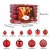 Aitsite Christbaumkugeln Weihnachtskugeln 6CM/4 cm/2 cm Wandbehang Ornamente Weihnachtsbaum Kugeln Flitter Tür Dekorationen Festival Dekore - 2
