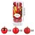 Aitsite Weihnachtskugeln Weihnachtsbaum 6 cm Kugeln Flitter Tür Christbaumkugeln Wandbehang Ornamente Dekorationen Baum Dekorative Kugeln - 2