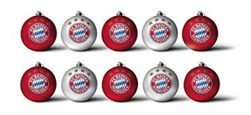 FC Bayern Christbaumkugeln 3cm 10er-Set - 1