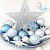 HEITMANN DECO 50er Set Christbaumkugeln Christbaumschmuck mit Stern Spitze - Kunststoff Weihnachtsschmuck Blau Silber zum Aufhängen - 2