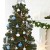 HEITMANN DECO 50er Set Christbaumkugeln Christbaumschmuck mit Stern Spitze - Kunststoff Weihnachtsschmuck Blau Silber zum Aufhängen - 3