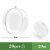 ilauke 20 stück Christbaumkugeln Weihnachtskugeln Acrylkugeln Transparent Set mit Federn- Perlenfaden- Schneeflocken, für Saisonal Deko, Hochzeit, Bemahlung, Weihnachtsbaumschmuck, Party (80mm) - 2