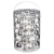 Inge-glas 12000A460MO Kugelsortiment 60 Stück/Vorteilsdose, 18×4 / 20×5 / 16×6 /  6×7 cm, silber glanz / weiß matt - 