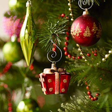 KAKOO 100er Kugelaufhänger Baumhaken S Haken Christbaumkugel Schnellaufhänger Baumkugeln Anhänger Weihnachtskugeln Metallhaken Dekohaken für Weihnachtsschmuck Christbaumschmuck - 3