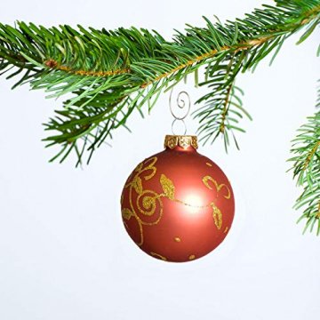 KAKOO 100er Kugelaufhänger Baumhaken S Haken Christbaumkugel Schnellaufhänger Baumkugeln Anhänger Weihnachtskugeln Metallhaken Dekohaken für Weihnachtsschmuck Christbaumschmuck - 5