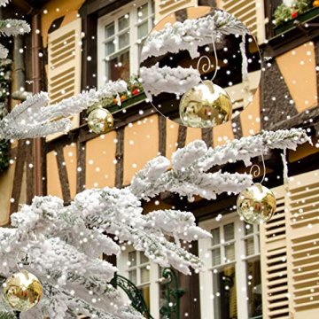 KAKOO 100er Kugelaufhänger Baumhaken S Haken Christbaumkugel Schnellaufhänger Baumkugeln Anhänger Weihnachtskugeln Metallhaken Dekohaken für Weihnachtsschmuck Christbaumschmuck - 6