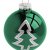 KREBS & SOHN Set Weihnachtskugeln aus Glas 8 cm - Christbaumschmuck Christbaumkugeln Weihnachtsdeko - 12-teilig, Grün, Sterne - 2