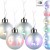 Lunartec LED Weihnachtskugel: Christbaumkugeln mit Farbwechsel-LEDs, Ø 8cm, 4er-Set (LED Weihnachtskugeln kabellos) - 2