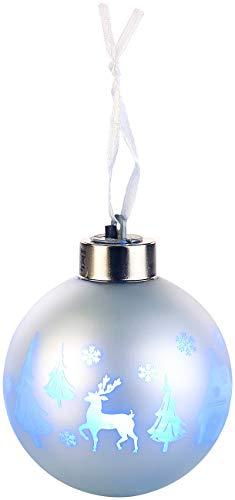 Lunartec LED Weihnachtskugel: Christbaumkugeln mit Farbwechsel-LEDs, Ø 8cm, 4er-Set (LED Weihnachtskugeln kabellos) - 8