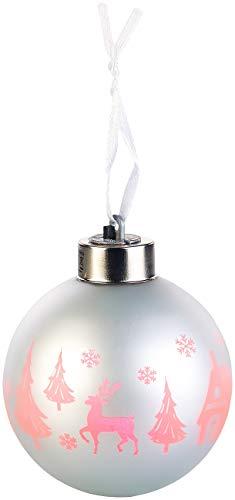 Lunartec LED Weihnachtskugel: Christbaumkugeln mit Farbwechsel-LEDs, Ø 8cm, 4er-Set (LED Weihnachtskugeln kabellos) - 9