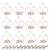 Nuptio 12 Stücke Hängen Glaskugel Teelicht Kerzenhalter Paket Aktualisiert Hause Hochzeit Mittelstücke Decor Indoor & Outdoor Teelicht Kerzenhalter (10 Stücke + 2 Stücke, mit 2 Löchern) - 1