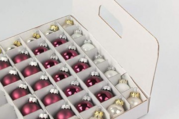 Quality-Collection Top-Box Compact - Aufbewahrungsbox für Christbaumkugeln - 4