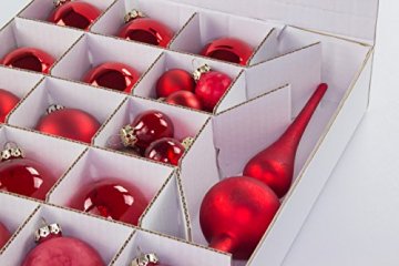 Quality-Collection Weihnachtskugel Box, Christbaumkugel Box, Christbaumschmuck und Deko (47 Liter) - 4