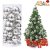 Rongyuxuan 48 stücke Christbaumkugeln Silber Bruchsichere Baumkugeln Ornamente Personalisierte Glänzende Weihnachten Hängende Dekoration für Festival Party (4-6 cm) - 1