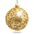 Sikora Highlights 4er Set ausgefallene Christbaumkugeln aus Glas Gold, Größe:8 cm, Farbe/Modell:Modell Florenz Gold - 1