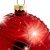 Sikora Highlights 4er Set ausgefallene Christbaumkugeln aus Glas Rot, Größe:8 cm, Farbe/Modell:Modell New York rot - 4