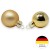 ToCi Mini Weihnachtskugeln Glas - 18er-Sets kleine Christbaumkugeln Ø3cm - Baumschmuck farblich Sortiert glänzend matt Weihnachten Deko Anhänger (Gold - Matt - Glänzend) - 4