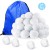 XinqinDing 24 pcs Künstliche Schneebälle Mit Turnbeutel,Schneeball,Christbaumkugeln Weiß 5cm Schneeball Kunststoff Weihnachtskugeln,Winter Deko,Indoor Schneeballschlacht,Stoffbälle,Kindergeburtstag - 1