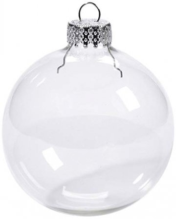 Youseexmas Weihnachtskugel Christbaumkugeln Glaskugel Hängend ,Durchmesser 10cm 4stk (MEHRWEG) - 1