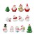 13 Stück Harz Miniatur Garten Figuren Weihnachten Mini Ornamente Set für Fee Garten Deko Weihnachtsdeko Bonsai Puppenhaus Zuhause Tisch Dekoration Landschaft DIY Zubehör Schneemann Weihnachtsmann Baum - 1