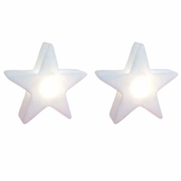 2 x Leuchte Stern 11,5 cm LED Beleuchtung Licht Dekoration Weihnachten Sterne - 1