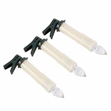 20/30/40/50/60 stk LED Kerzen LED Lichterkette Kabellos Dimmbar Kerzenlichter Flammenlose Weihnachtskerzen für Weihnachtsbaum, Weihnachtsdeko, Hochzeit, Geburtstags, Party (milchweisse Hülle, 40stk) - 7