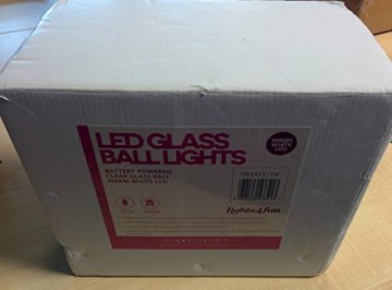 3er Set LED Glaskugeln warmweiß batteriebetrieben - 4