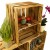 3er Set Massive Obstkiste Apfelkiste Weinkiste aus dem Alten Land +++ 49 x 42 x 31 cm (GEFLAMMT MIT Einlage HOCHKANT) - 4
