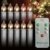 40x Mini kabellose LED Mini Christbaumkerzen LED Christbaumkerzen Basis-Set mit Kerzen und IR-Fernbedienung Wasserdichte LED Weihnachtskerzen mit LED Kerzen (40 er) - 4