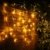 600er LED 15m Eisregen Lichterkette Lichtervorhang Eiszapfen Außen Innen Deko für Garten Party Hochzeit Strombetrieben mit Stecker Gresonic [Energieklasse A+] (Warmweiß, Dauerlicht) - 3