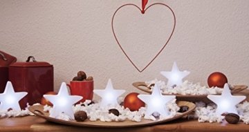 8 seasons design - Kleiner LED Stern Shining Star Micro S (12 cm, batteriebetrieben, kabellos, Tischdekoration, Weihnachtsdeko, leuchtendes Sternchen) weiß - 3