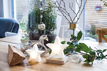 8 seasons design - Kleiner LED Stern Shining Star Micro S (12 cm, batteriebetrieben, kabellos, Tischdekoration, Weihnachtsdeko, leuchtendes Sternchen) weiß - 4