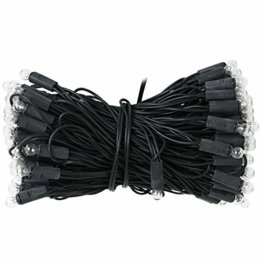 Außenlichterkette mit 120 Lämpchen mit Farbwahl Lichterkette Outdoor Lichterketten Außen Weihnachtsbeleuchtung (Kabel grün, Lampen klar) - 1