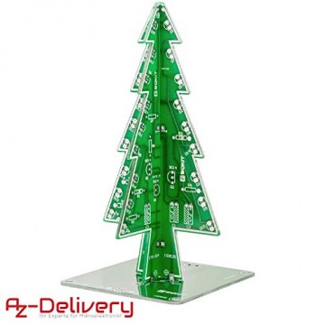 AZDelivery DIY LED Weihnachtsbaum Kit zum selber löten inklusive E-Book! - 4