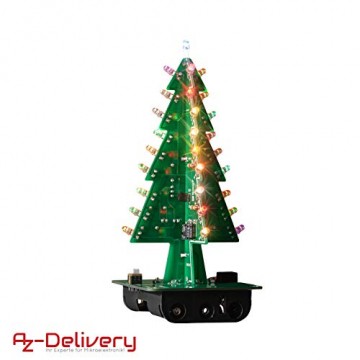 AZDelivery DIY LED Weihnachtsbaum Kit zum selber löten inklusive E-Book! - 8