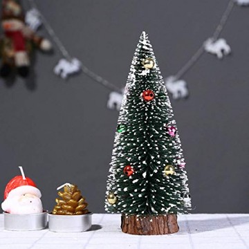 Bescita Weihnachtsbaum künstlich Desktop Mini Christbaum Tannenbaum Weihnachts Deko Home Wohnzimmer Decoration Christmas Gifts (15CM) - 6