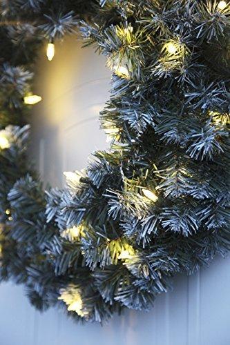 Best Season LED-Tannenkranz mit Schneedecor, beleuchtet circa Durchmesser 50 cm, 40 warmweiß Pisello LED Outdoor, Trafo Karton 612-27 - 2