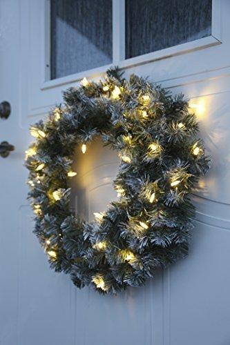 Best Season LED-Tannenkranz mit Schneedecor, beleuchtet circa Durchmesser 50 cm, 40 warmweiß Pisello LED Outdoor, Trafo Karton 612-27 - 5