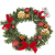 Best Season Tannenkranz, ca. 30 cm 10 warmweisse LED DEK, Plastik, Grün, 30 x 30 x 9 cm - 