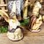 BTV Figuren für große Weihnachtskrippen aus Holz hochwertige Krippenfiguren 12-teilig KFX-HO Holzfiguren-OPTIK handbemalt und GEBEIZT - präsise saubere Gesichtszüge Mienen natürliche Mimik - 3