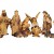 BTV Figuren für große Weihnachtskrippen aus Holz hochwertige Krippenfiguren 12-teilig KFX-HO Holzfiguren-OPTIK handbemalt und GEBEIZT - präsise saubere Gesichtszüge Mienen natürliche Mimik - 1