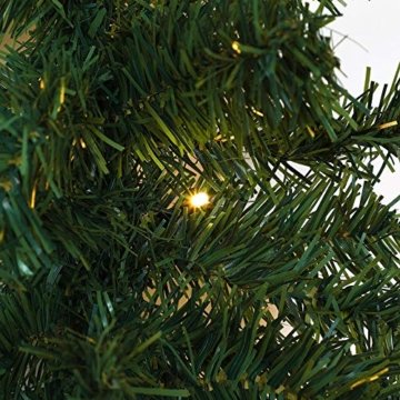 Casaria Weihnachtsgirlande I 10m I 200 LED's I In & Outdoor I Tannengirlande Tannenzweiggirlande Weihnachtsdeko - 2
