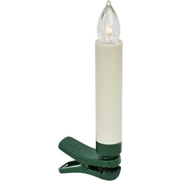com-four® 20x LED Kerzen als Weihnachtsbeleuchtung, Christbaumkerzen mit Klemme, kabellos mit Fernbedienung (20 Stück) - 8