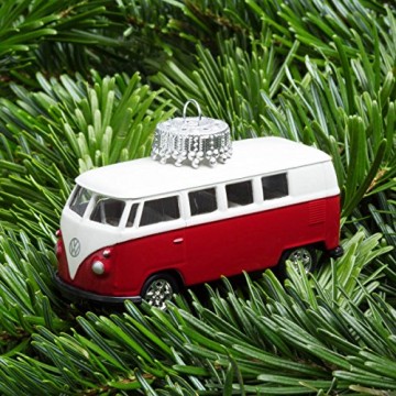corpus delicti :: Christbaumschmuck aus Metall – die rollende Alternative zur Weihnachtskugel – VW Bus T1 Bulli (rot) - 2