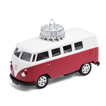 corpus delicti :: Christbaumschmuck aus Metall – die rollende Alternative zur Weihnachtskugel – VW Bus T1 Bulli (rot) - 1
