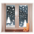 das-label Wiederverwendbare winterliche Fensterbilder weiß Winterwald mit Sterne Weihnachten Fensterdeko ohne transparenten Hintergrund (Winterwald) - 